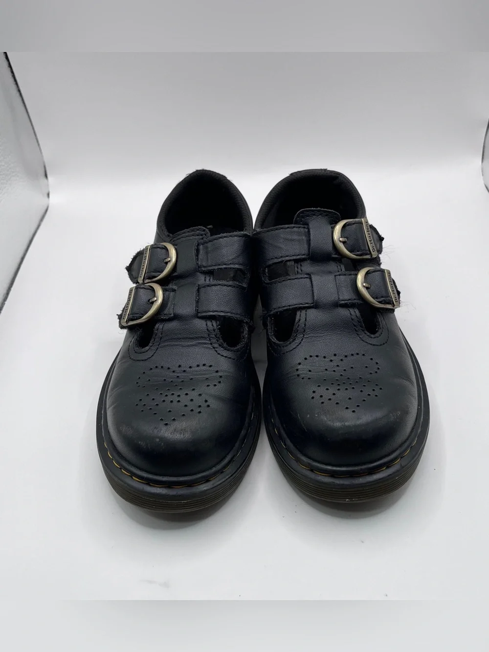 DR. Martens 8065 SOFTY T LEATHER MARY JANE SHOES black big girl size 1